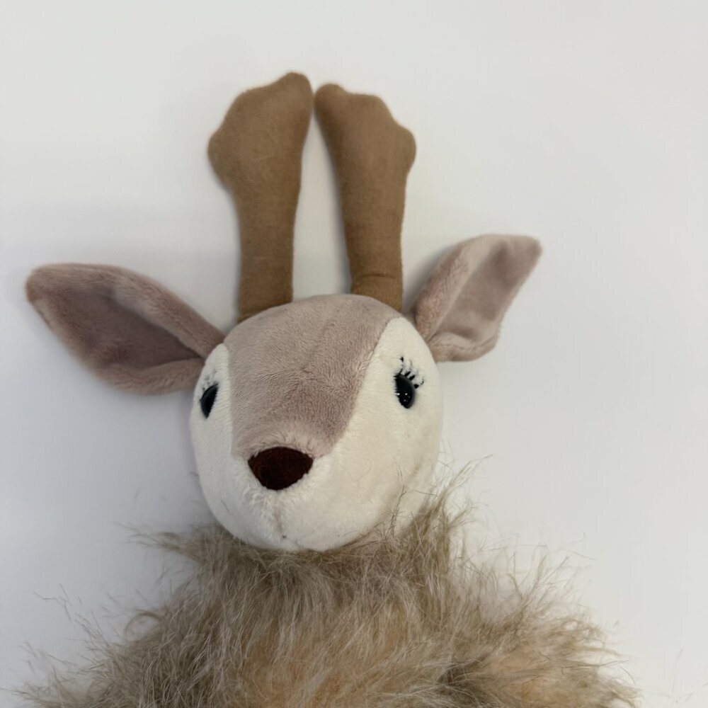 Jellycat 18” Roxy Reindeer Brown Feathery Stuffed Plush Deer Woodland Animal - Picture 4 of 4
